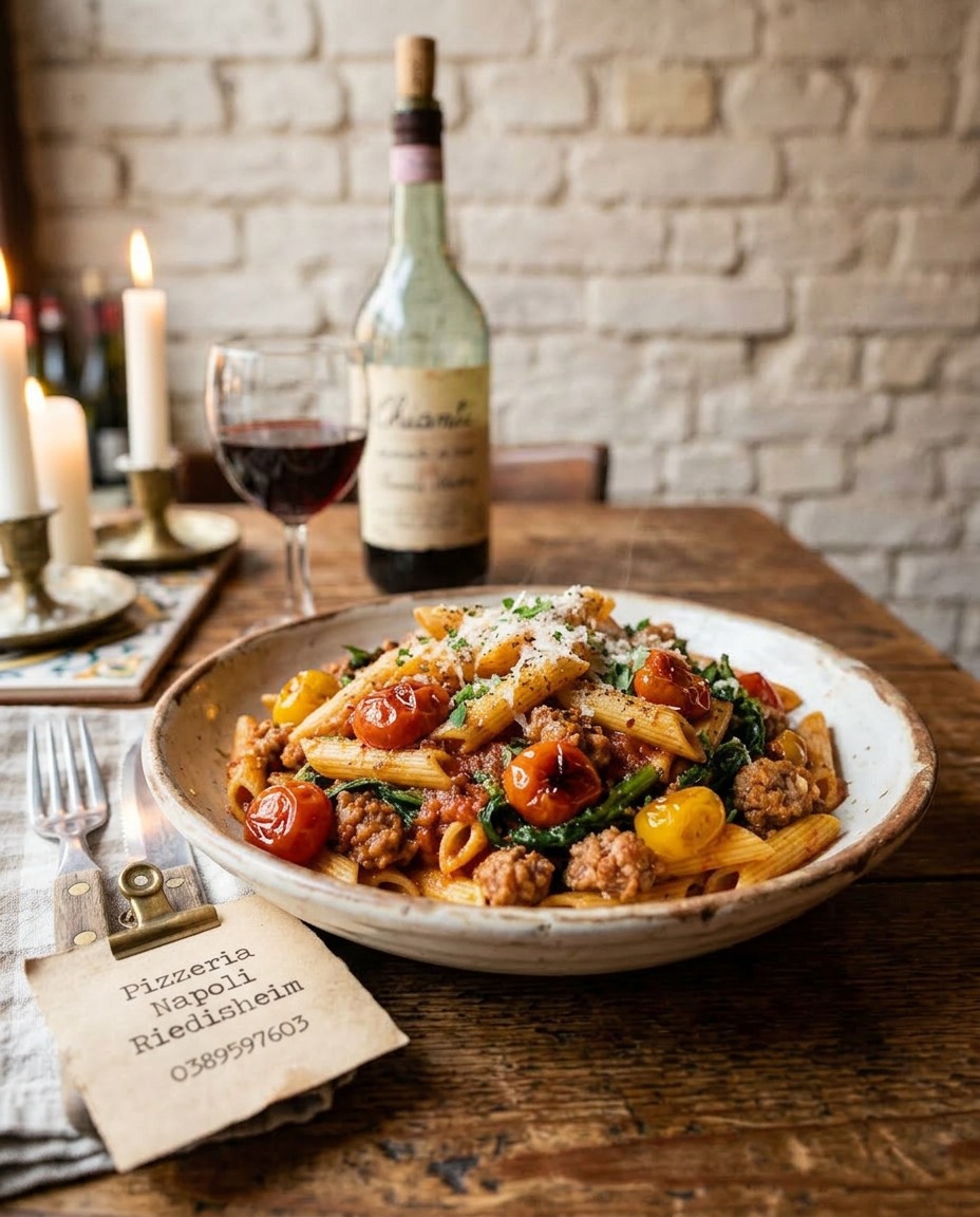 Penne friarielli salsiccia