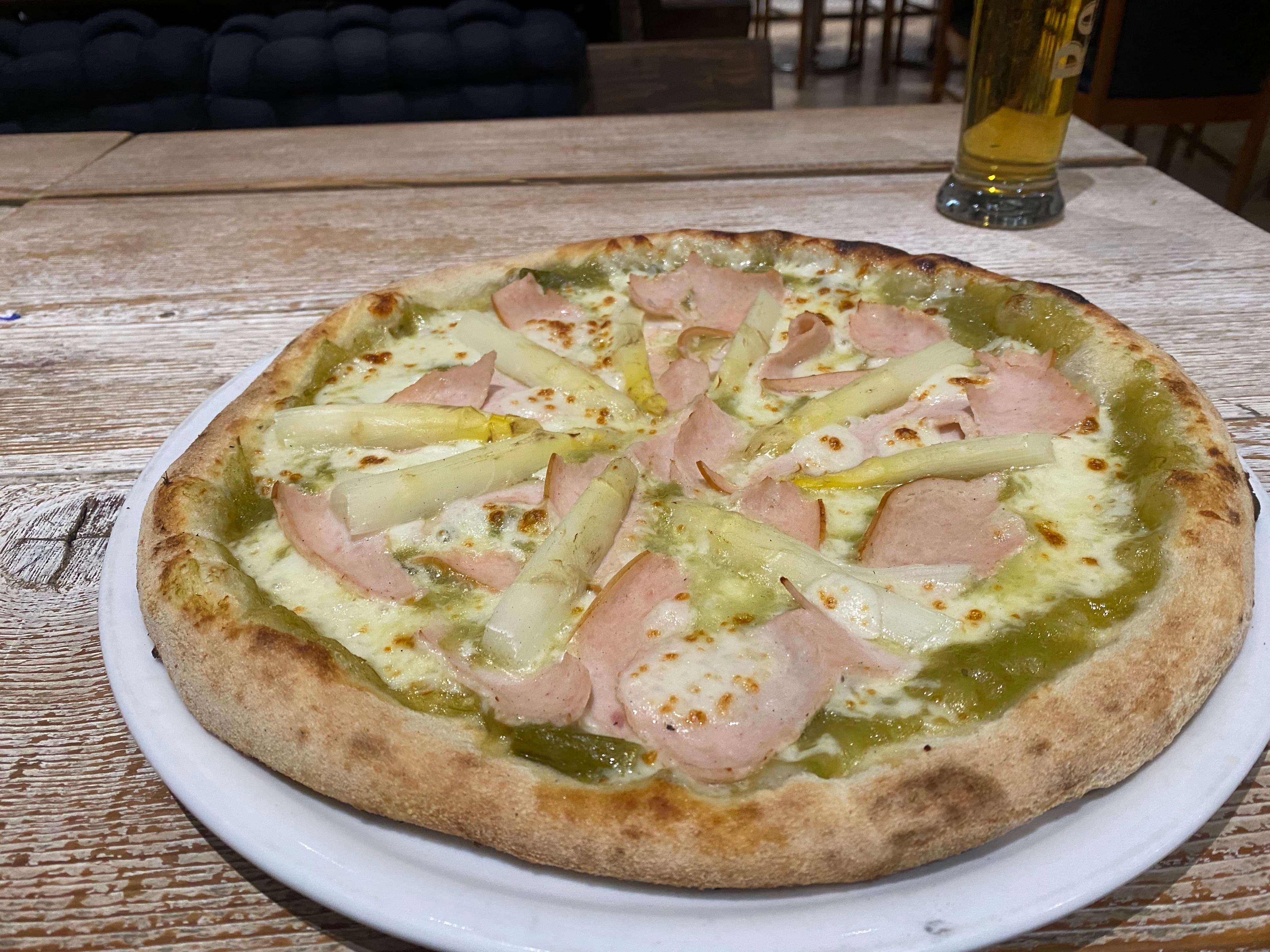 pizza aux asperges