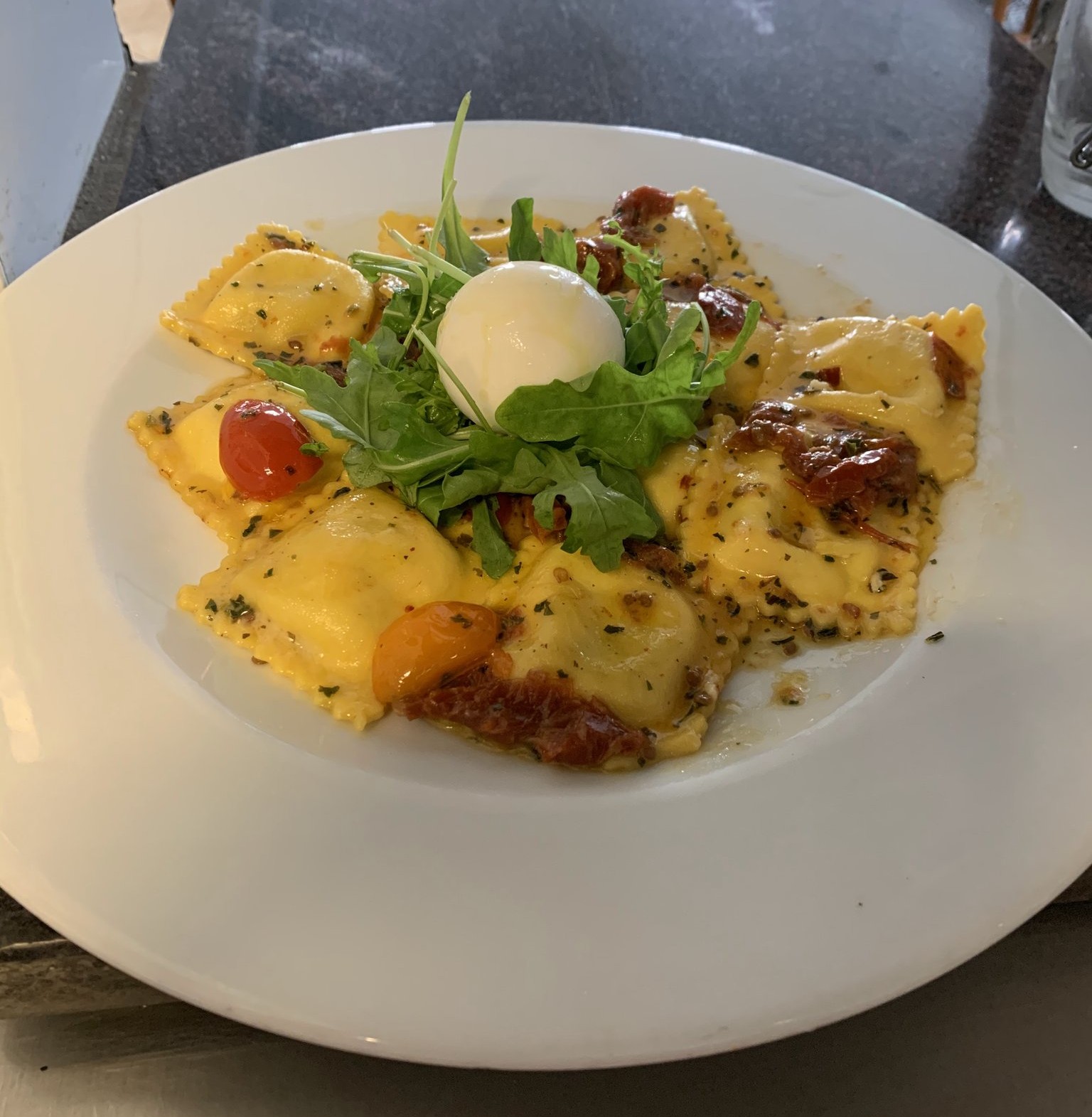 ravioli truffe burrata